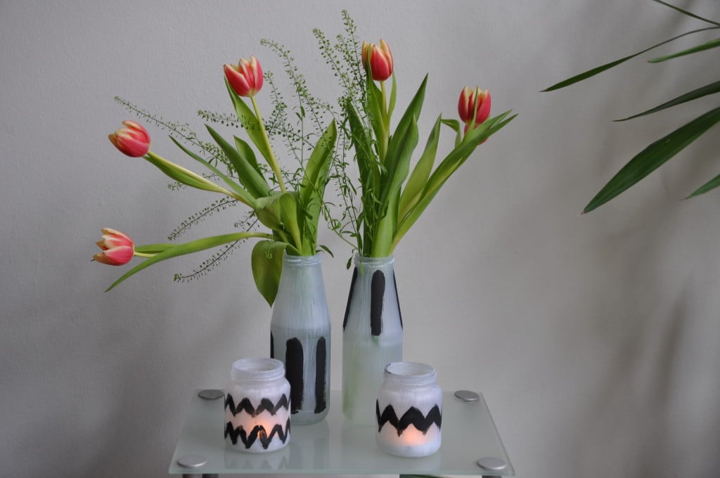 Vasen & Windlicht mit Tulpen_klein